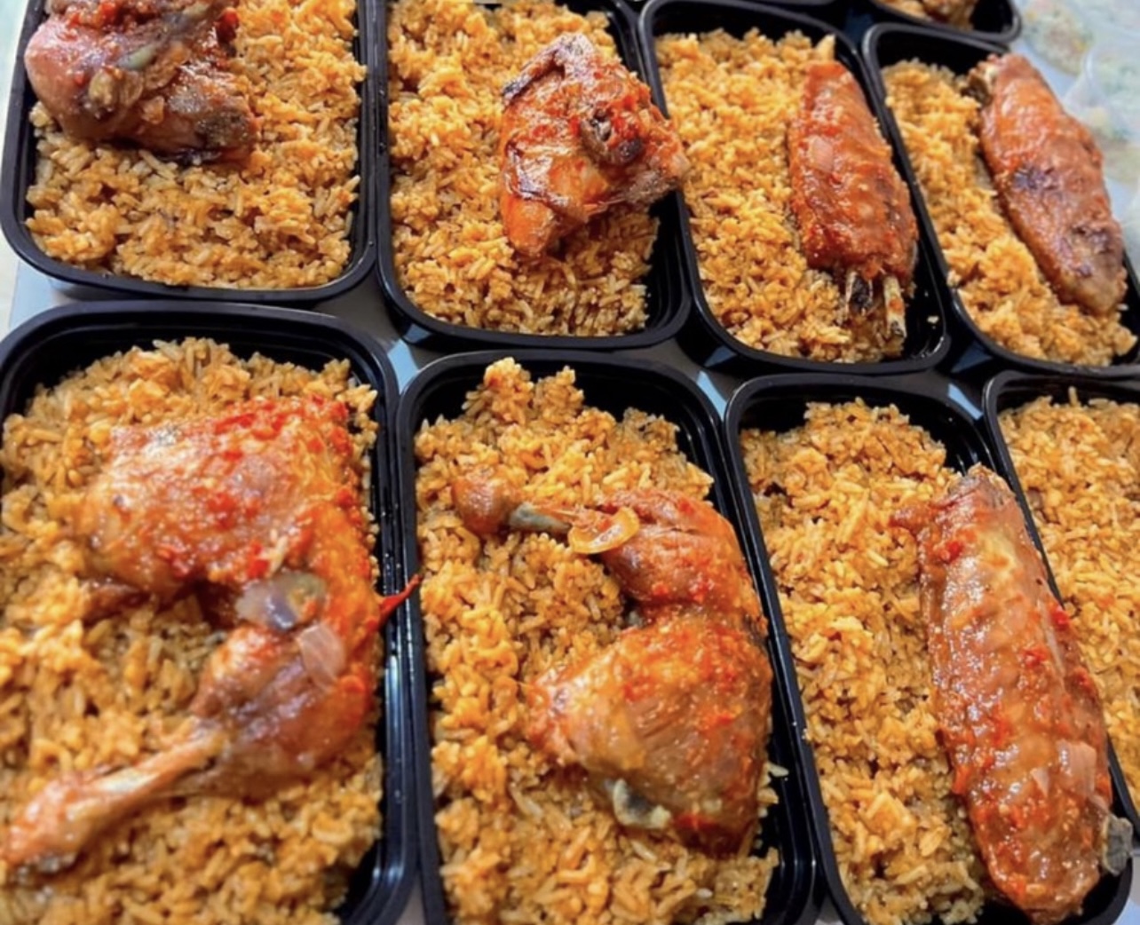 Smokey Jollof with chicken